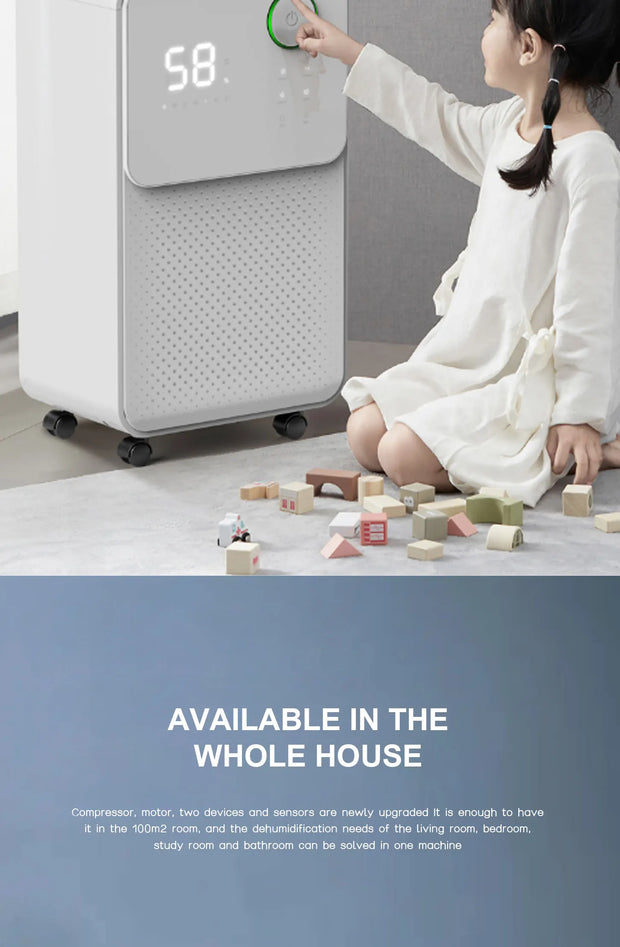 Acare Dehumidifier Moisture Absorbers Air Dryer with  Water Tank Quiet Air Dehumidifier