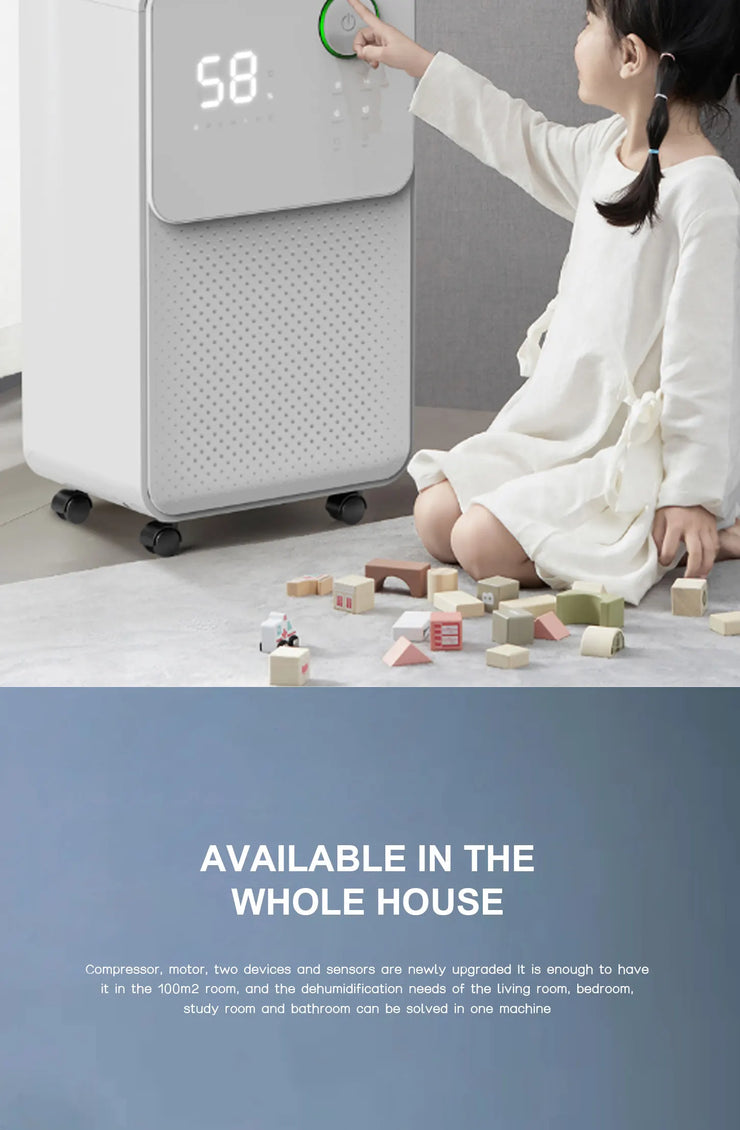 Acare Dehumidifier Moisture Absorbers Air Dryer with  Water Tank Quiet Air Dehumidifier