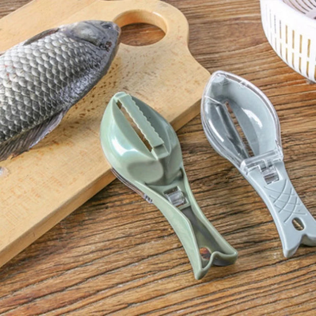 Kitchen Household Scale Scraper With Lid, Fish Scale Scraper.