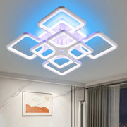 Modern Smart Ceiling Chandelier with RGB Lighting