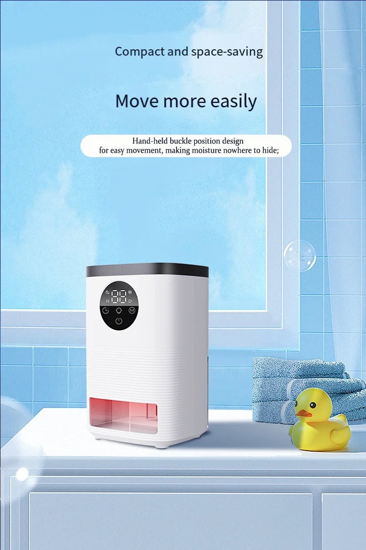 Digital Dehumidifier with Self-Stop Water Full Indicator Touch Screen Control
