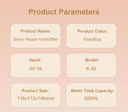 Small Bedroom Humidifier – Quiet & Portable Mist Maker