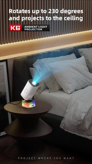 mini Smart Projector with Advanced Color Lights