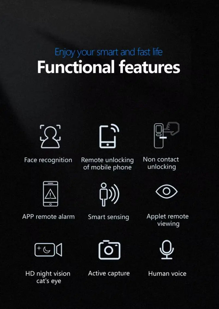 Smart Door Lock with Face ID  Keyless Home Security