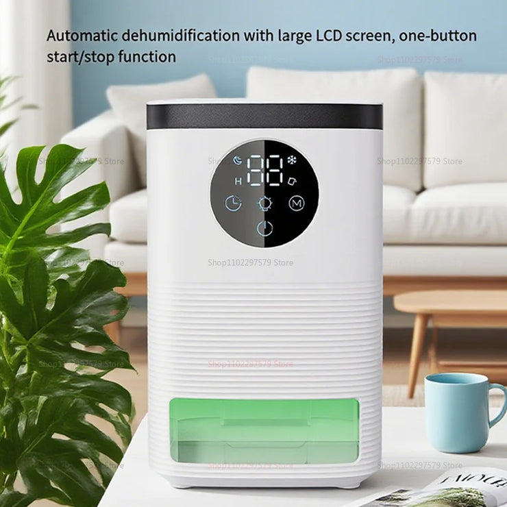 Digital Dehumidifier with Self-Stop Water Full Indicator Touch Screen Control