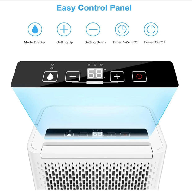 Dehumidifier 220V, Purification Capacity 12L/day for Whole House Dehumidificat,