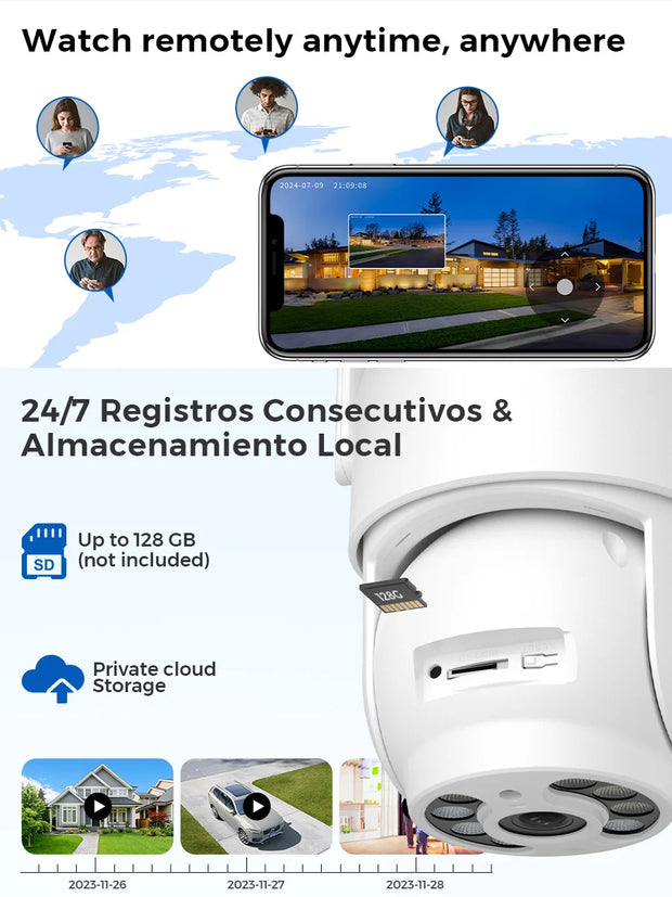 Motion Detection Camera with Night Vision & Alerts