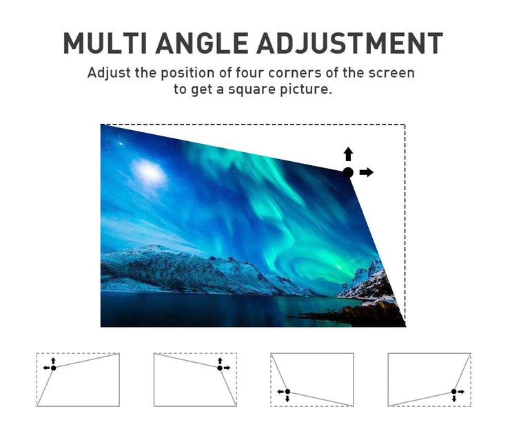 Mini Portable Projector 4K DLP  Android Smart Ceiling