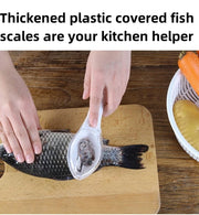 Kitchen Household Scale Scraper With Lid, Fish Scale Scraper.