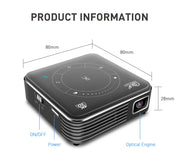 Mini Portable Projector 4K DLP  Android Smart Ceiling