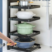 The Kitchen Steel Shelves, Storage Racks, Sinks, and Multi-layered Household Cabinets