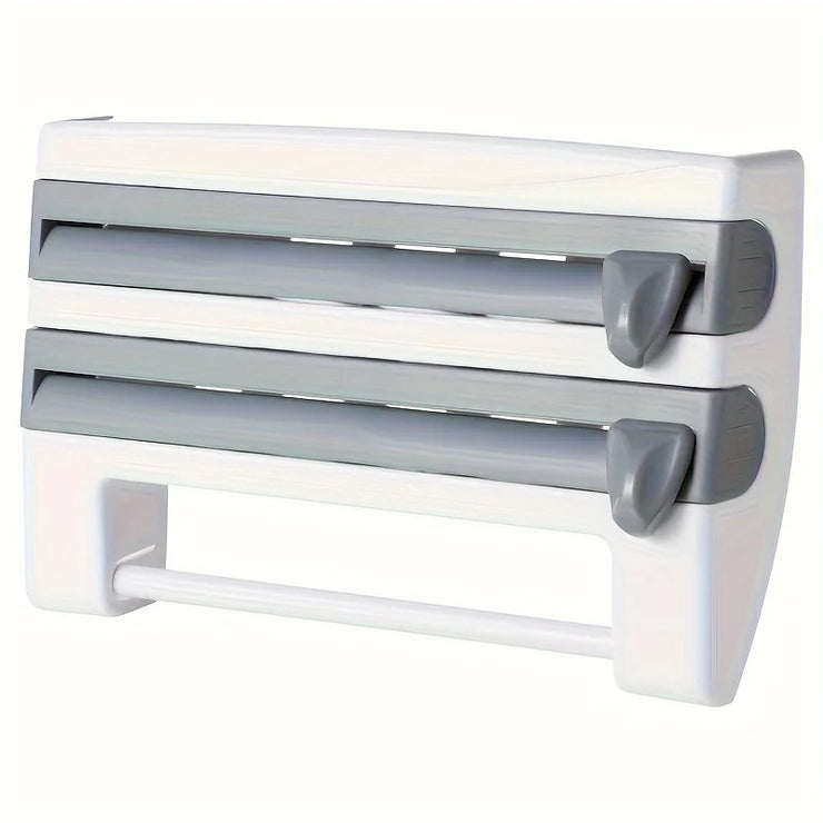 Durable Kitchen Wall Organizer with Hooks & Shelf