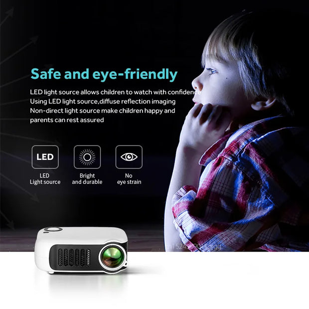 MINI Projector Portable 3D LED Video Projectors Home