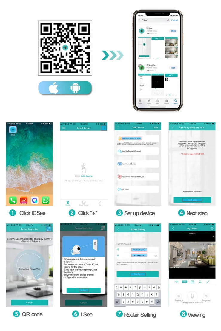 Motion Detection Camera with Night Vision & Alerts