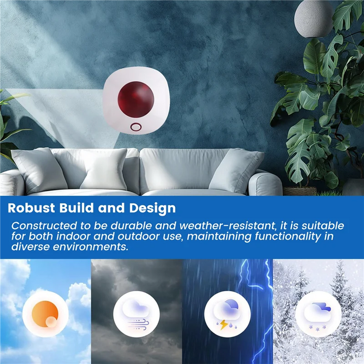 Sound Light Alarm for Home Safety and Intruder Alerts