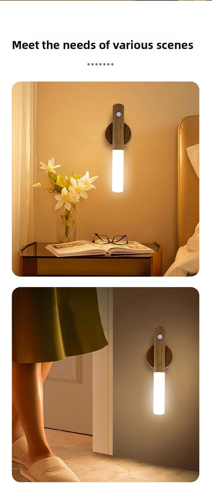 Bedside Cabinet Motion Sensor Light | LED Night Lamp