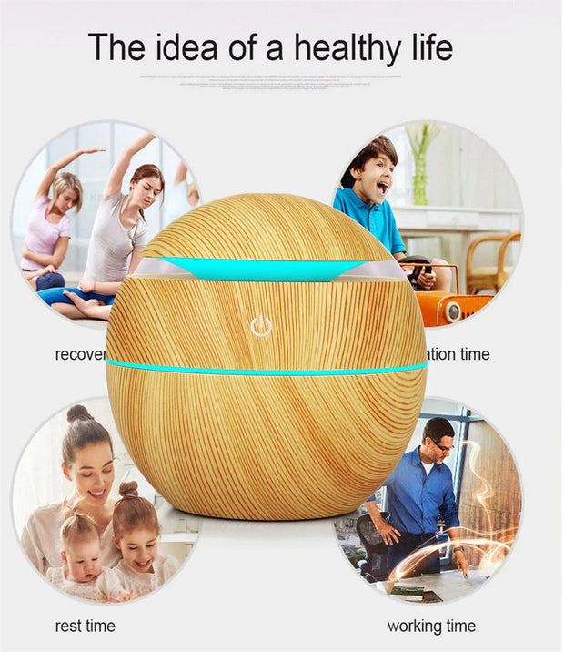 Essential Oil Humidifier – Ultrasonic Aroma Diffuser