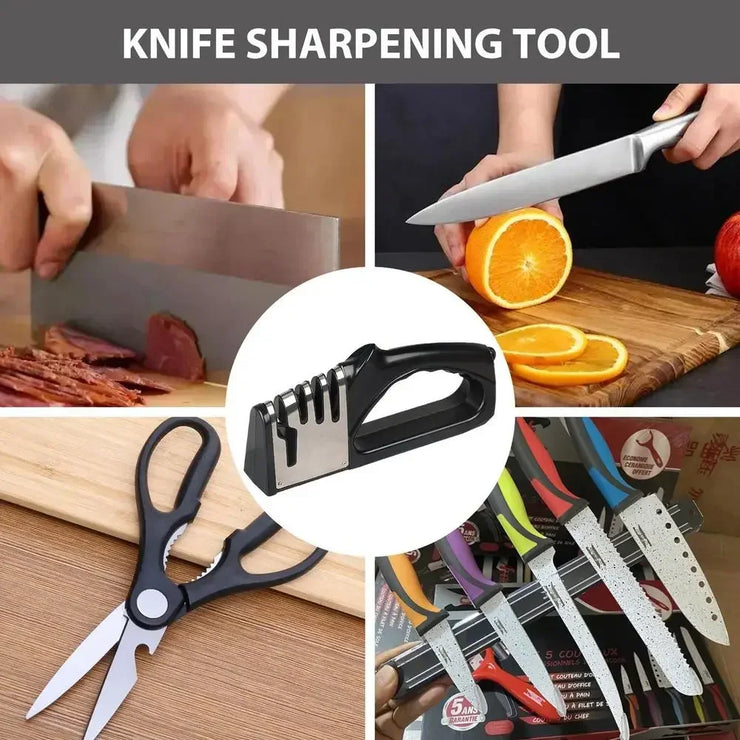 Premium 4-Stage Knife Sharpener for Kitchen Use