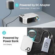 MINI Projector Portable 3D LED Video Projectors Home