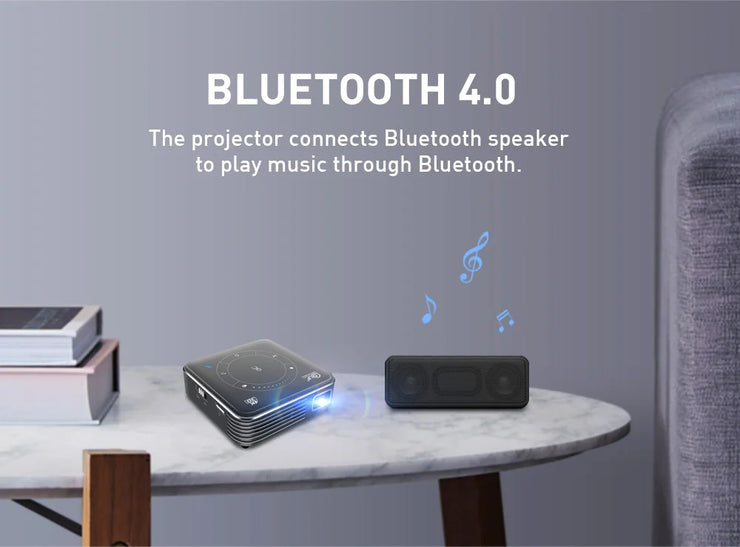 Mini Portable Projector 4K DLP  Android Smart Ceiling