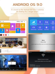 Mini Portable Projector 4K DLP  Android Smart Ceiling