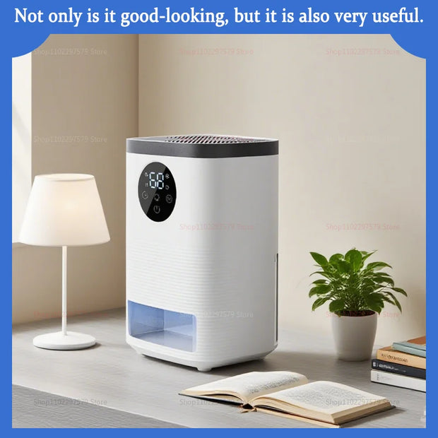 Digital Dehumidifier with Self-Stop Water Full Indicator Touch Screen Control