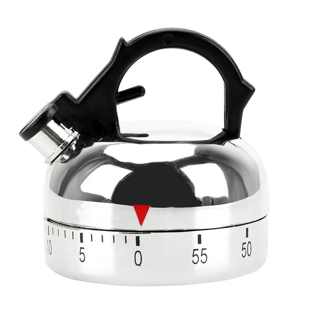 Retro Mechanical Timer – Classic Kettle Shape Kitchen Timer