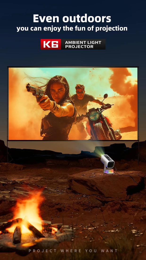 mini Smart Projector with Advanced Color Lights