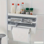 Durable Kitchen Wall Organizer with Hooks & Shelf