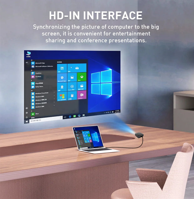 Mini Portable Projector 4K DLP  Android Smart Ceiling