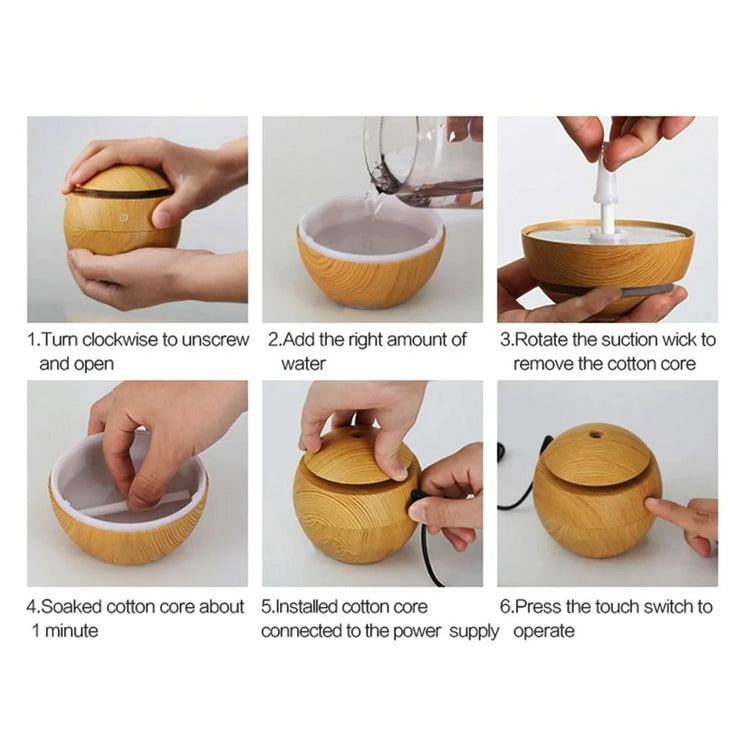 Essential Oil Humidifier – Ultrasonic Aroma Diffuser