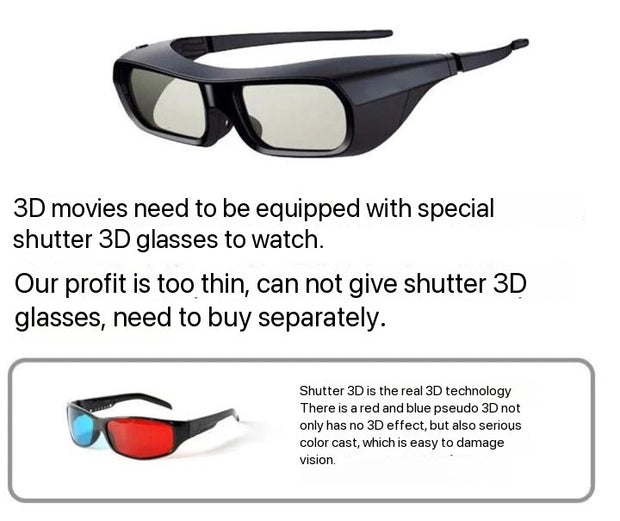 Mini Portable Projector 4K DLP  Android Smart Ceiling