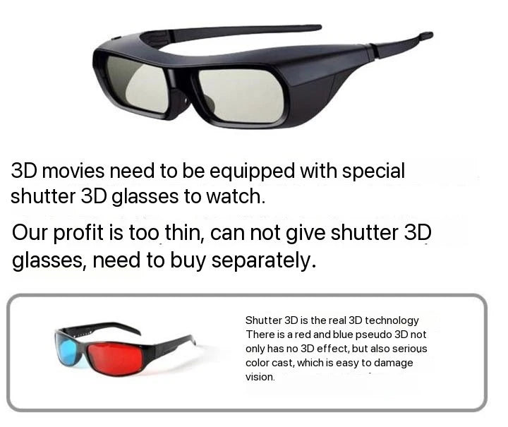 Mini Portable Projector 4K DLP  Android Smart Ceiling