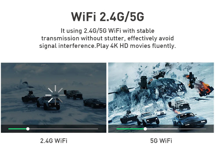 Mini Portable Projector 4K DLP  Android Smart Ceiling