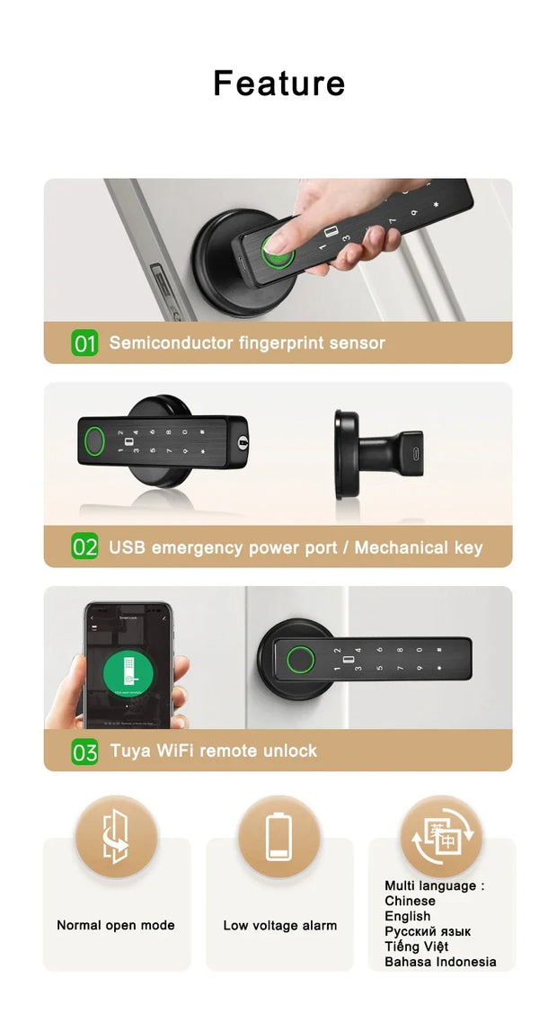 Secure Smart Lock for Metal Door – Keyless Entry System