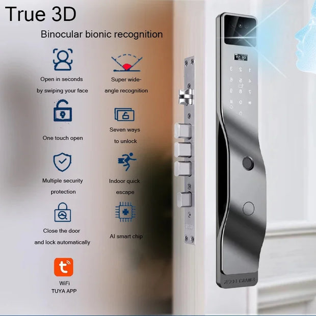Smart Door Lock with Face ID  Keyless Home Security