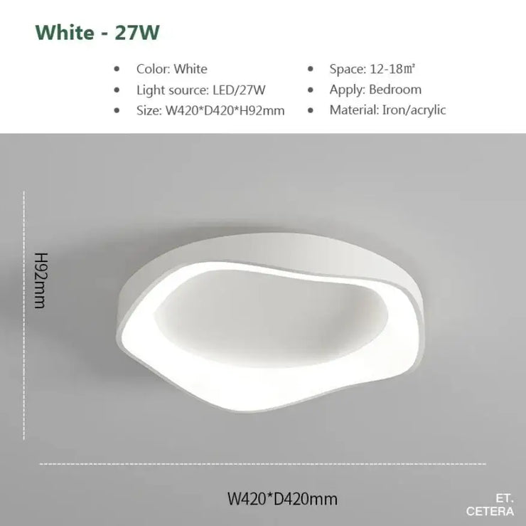 Modern White Smart Chandelier | LED Ceiling Light