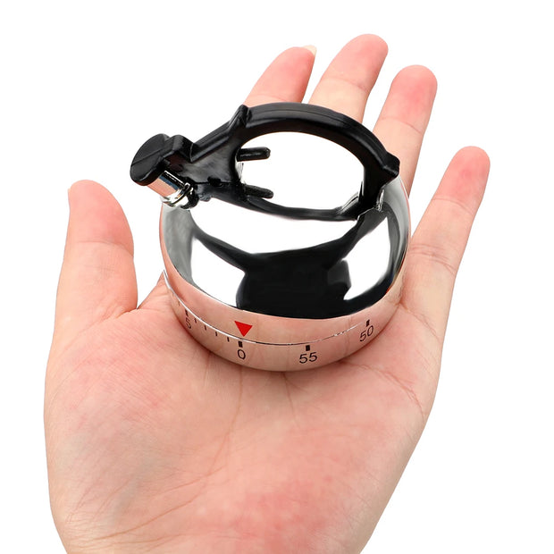 Retro Mechanical Timer – Classic Kettle Shape Kitchen Timer