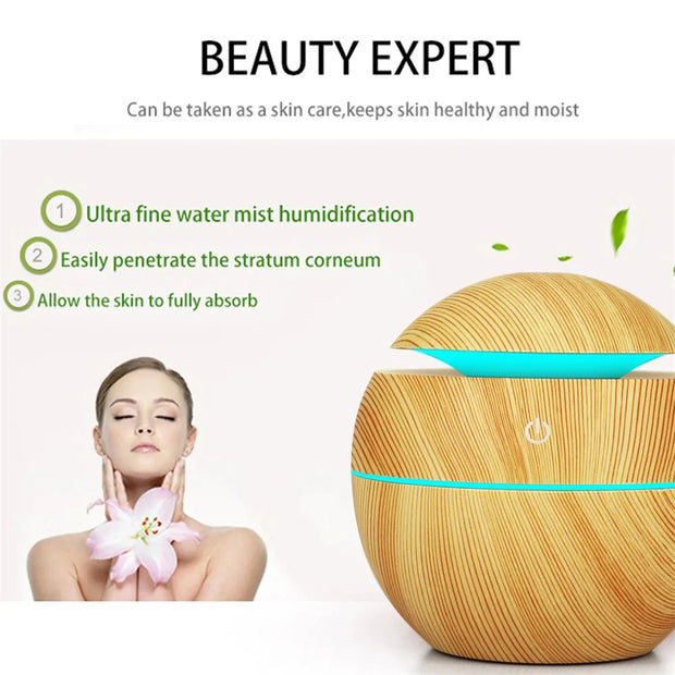 Essential Oil Humidifier – Ultrasonic Aroma Diffuser