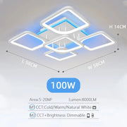 Modern Smart Ceiling Chandelier with RGB Lighting