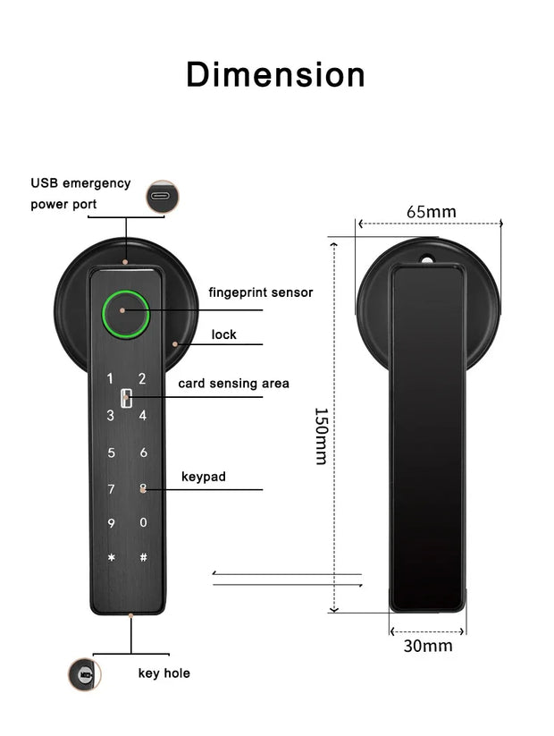 Secure Smart Lock for Metal Door – Keyless Entry System