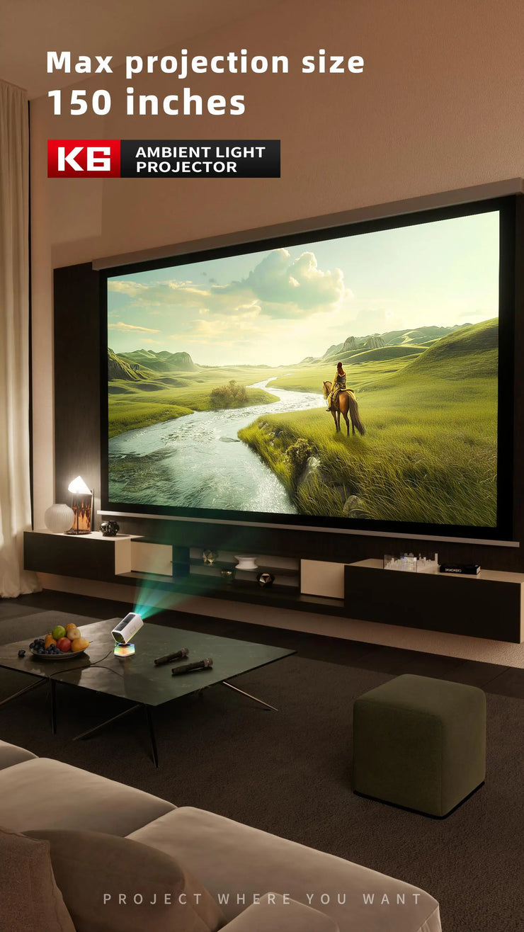 mini Smart Projector with Advanced Color Lights