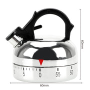 Retro Mechanical Timer – Classic Kettle Shape Kitchen Timer